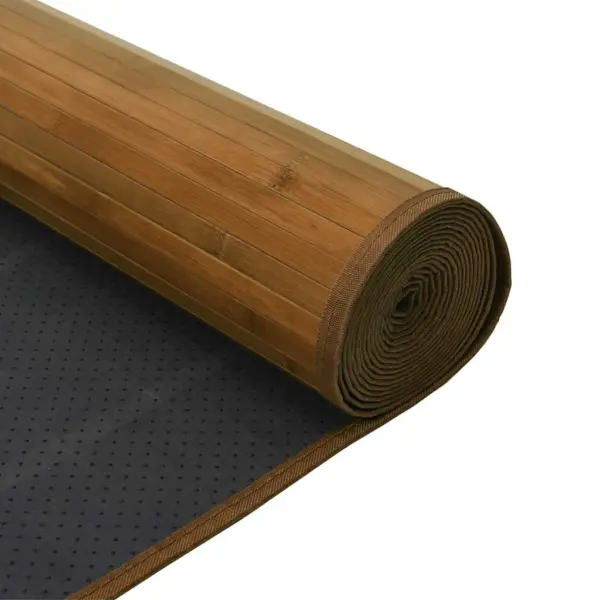 Pikk bambusvaip libisemiskindla põhjaga, pruun, 60 x 500 cm – 5