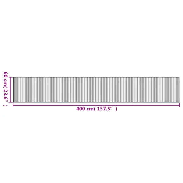 Pikk bambusvaip, pruun, 60 x 400 cm – 8