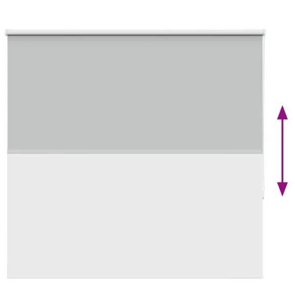 Pimendav ruloo helehall, 150 x 130 cm, kanga laius 146,6 cm – 9