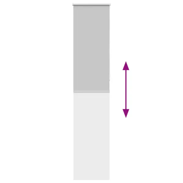 Pimendav ruloo ketiühendusega, helehall polüester, 50 x 210 cm – 9