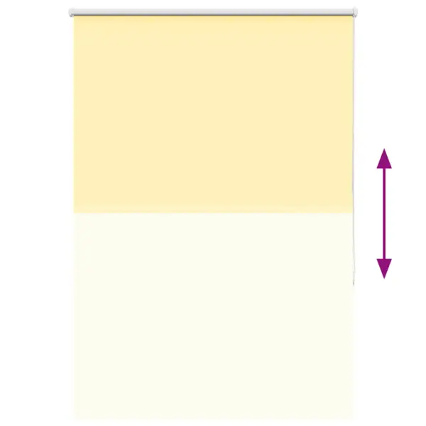 Pimendav ruloo kettmehhanismiga, kollane, 105 x 150 cm, 100% polüester, kahe paigaldusviisiga – 9
