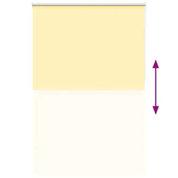 Pimendav ruloo kettimehhanismiga, kollane, 165 x 230 cm, 100% polüester – 9