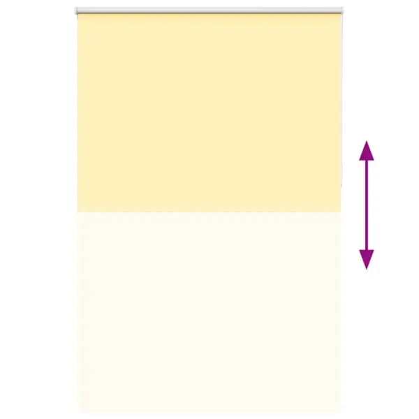 Pimendav ruloo kettmehhanismiga, kollane polüester, 160 x 230 cm – 9