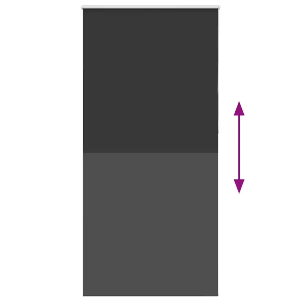 Pimendav ruloo kettmehhanismiga, must polüester, 110 x 230 cm – 5