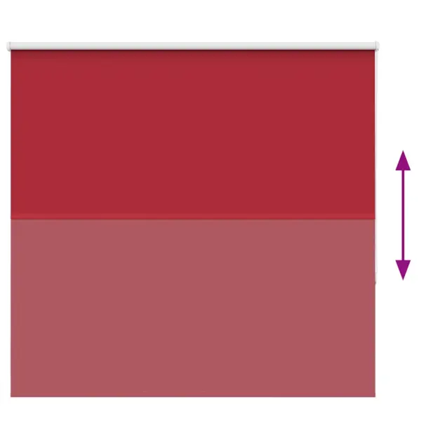 Pimendav ruloo privaatsuse ja valguse reguleerimiseks, punane, 155 x 150 cm, 100% polüester – 5