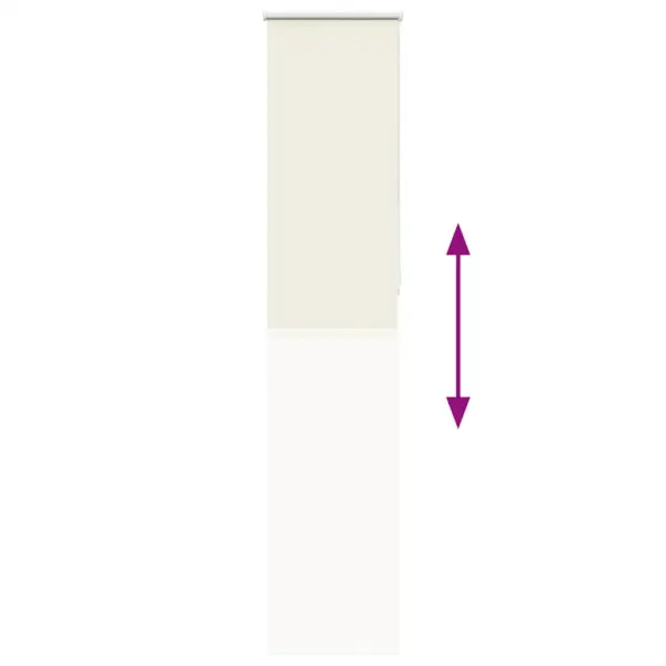 Pimendav ruloo aknale, koltunud valge, 40 x 210 cm, kanga laius 35,7 cm – 9