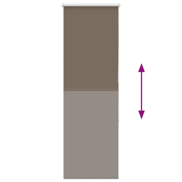 Ketiühendusega pimendav ruloo, kohvivärvi, 50 x 150 cm, polüester – 5