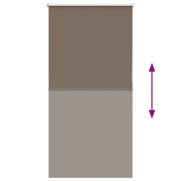 Pimendav ruloo aknale, kohvivärvi, 70 x 130 cm, kanga laius 65,7 cm, 100% polüester – 5