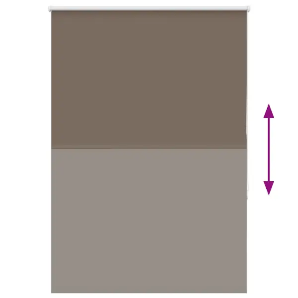 Pimendav ruloo kohvivärvi, 90 x 150 cm, polüester, kanga laius 85,7 cm – 5