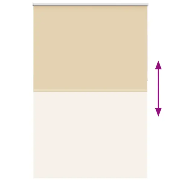 Pimendav ruloo privaatsuseks, beež 165 x 210 cm, polüester, kanga laius 161,6 cm – 5