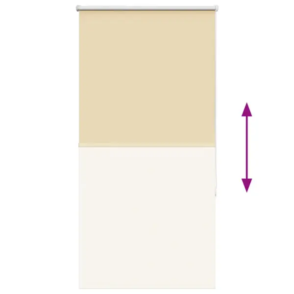 Pimendav ruloo ketiühenduse ja puurimisvaba kinnitusega, beež, 85 x 175 cm, 100% polüester – 9