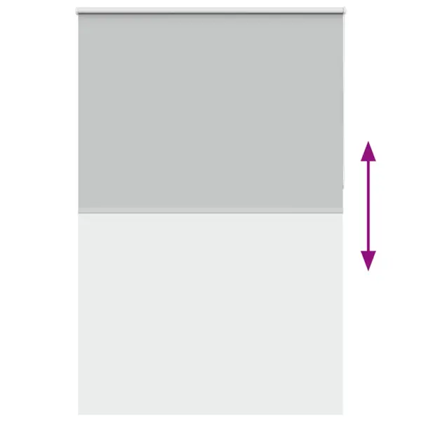 Pimendav ruloo helehall, 145 x 210 cm, kanga laius 141,6 cm – 9