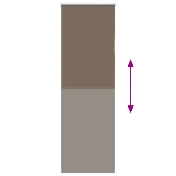 Pimendav ruloo kohvivärvi, 80 x 210 cm, kanga laius 75,7 cm, polüester, kettmehhanismiga – 5