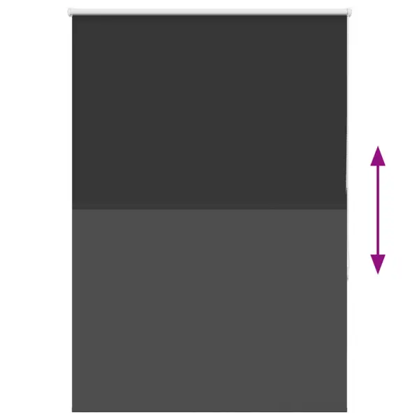 Pimendav ruloo kettmehhanismiga, must polüester, 115 x 175 cm – 5