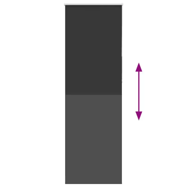 Pimendav ruloo kettmehhanismiga, must polüester, 80 x 230 cm – 5