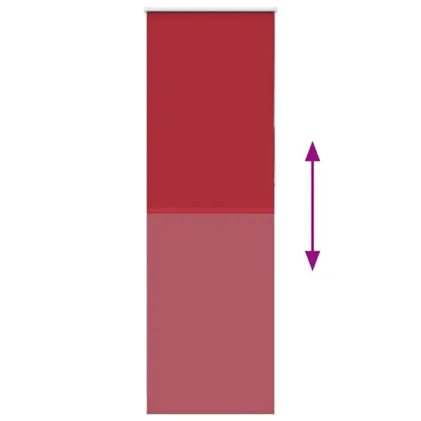 Pimendav ruloo kettmehhanismiga, punane, 80 x 230 cm, 100% polüester – 5