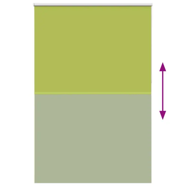 Pimendav ruloo roheliste lehtedega, 160 x 230 cm, ketiühendusega – 9