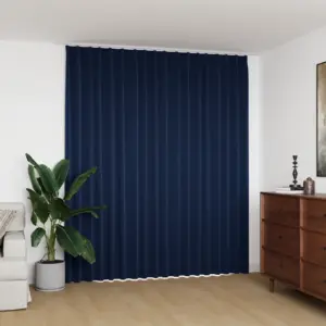Pimendav sinine kardin metallkonksudega, 290 x 245 cm