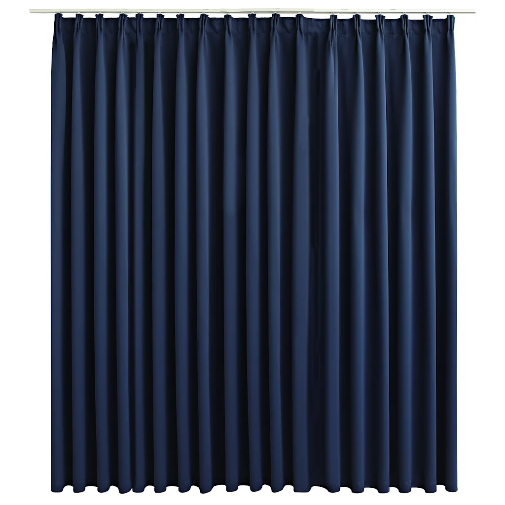 Pimendav sinine kardin metallkonksudega, 290 x 245 cm