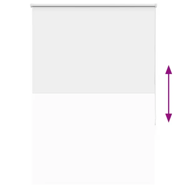 Pimendav valge ruloo ketiajamiga, 100 x 130 cm, 100% polüester, alumiiniumsiin – 9