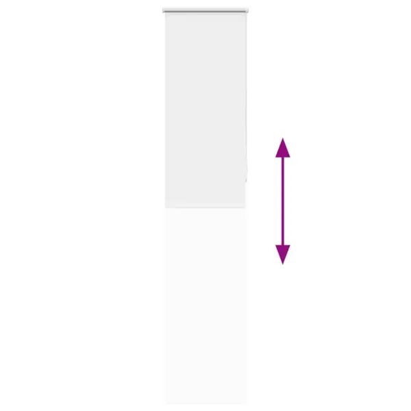 Pimendav valge ruloo kettmehhanismiga, 55 x 210 cm – 9