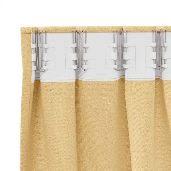 Pimendavad kardinad rõngastega, 2 tk, beež, 260 x 140 cm, polüester – 5