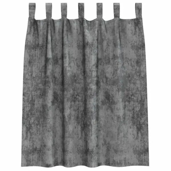 Pimendavad hallid sametkardinad, 2 tk, 140 x 140 cm – 4