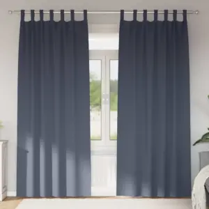 Pimendavad kardinad 2 tk, antratsiit, 225 x 140 cm, polüester