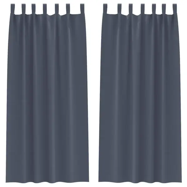 Pimendavad kardinad 2 tk, antratsiit, 225 x 140 cm, polüester – 2