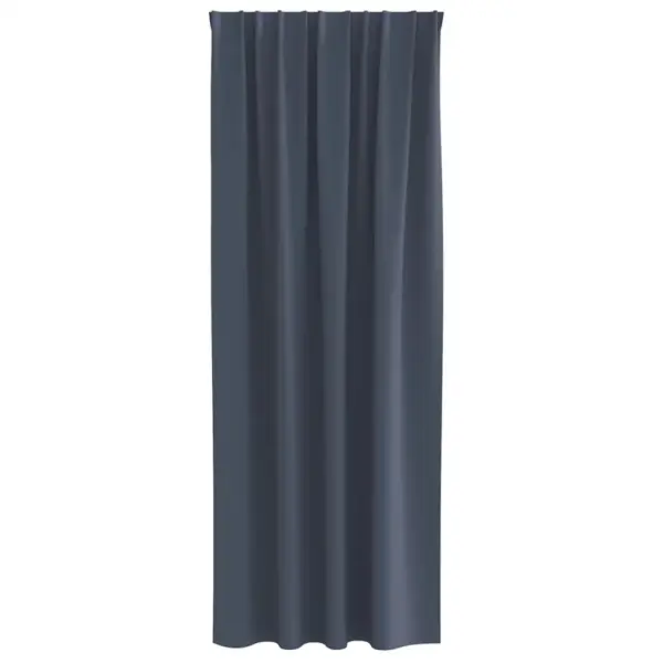 Pimendavad kardinad rõngastega, 2 tk, antratsiit, 260 x 140 cm, polüester – 4