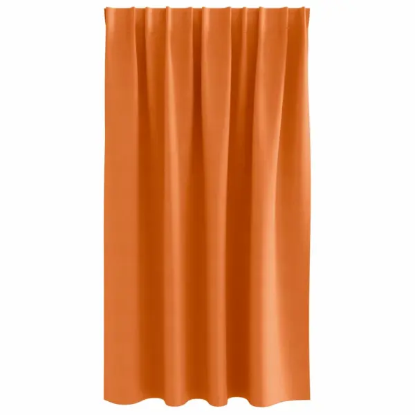 Pimendavad kardinad rõngastega, 2 tk, erk oranž, 140 x 140 cm, polüester – 4
