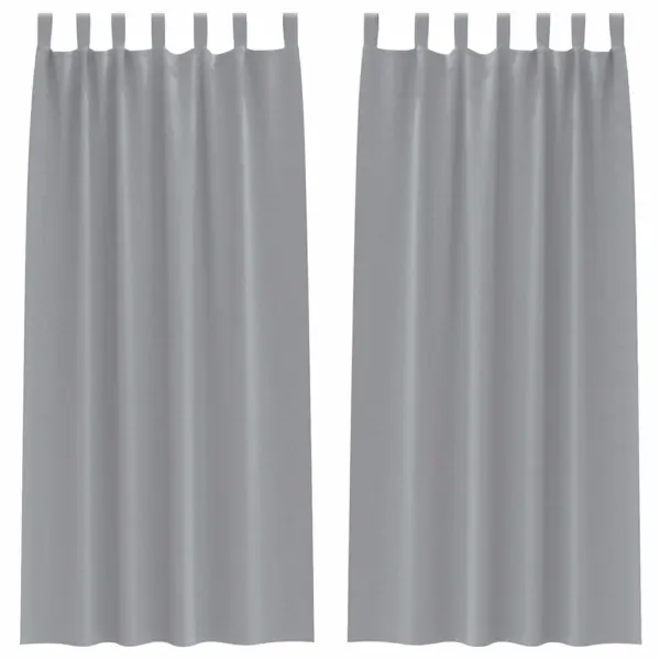 Pimendavad kardinad 2 tk, helehall polüster, 260 x 140 cm – 2