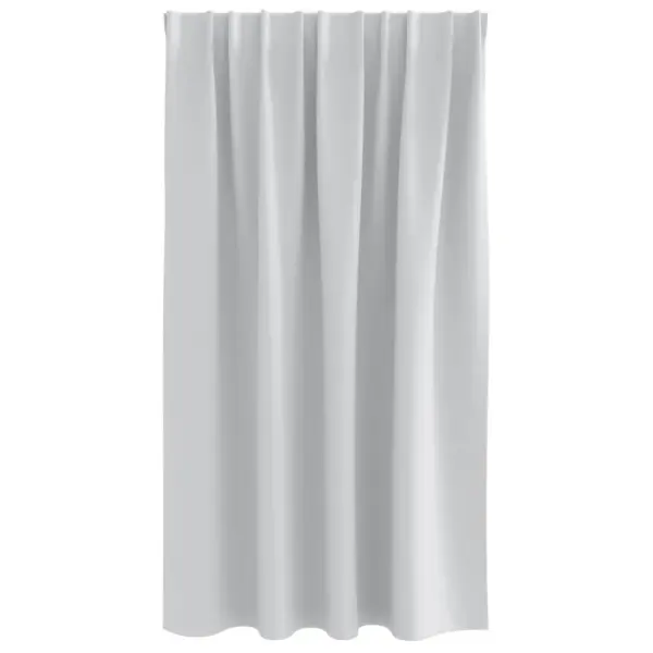 Pimendavad kardinad rõngastega, 2 tk, kahvatu hall, 140 x 140 cm, polüester – 4