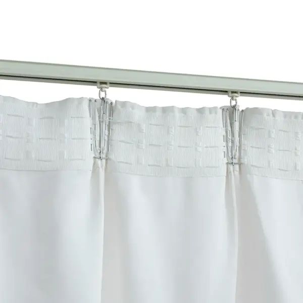 Pimendavad kardinad metallkonksudega, 2 tk, koltunud valge, 140 x 245 cm – 4