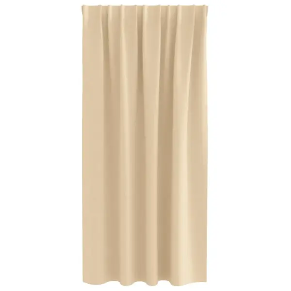 Pimendavad kardinad rõngastega, 2 tk, kreem, 175 x 140 cm, polüester – 4