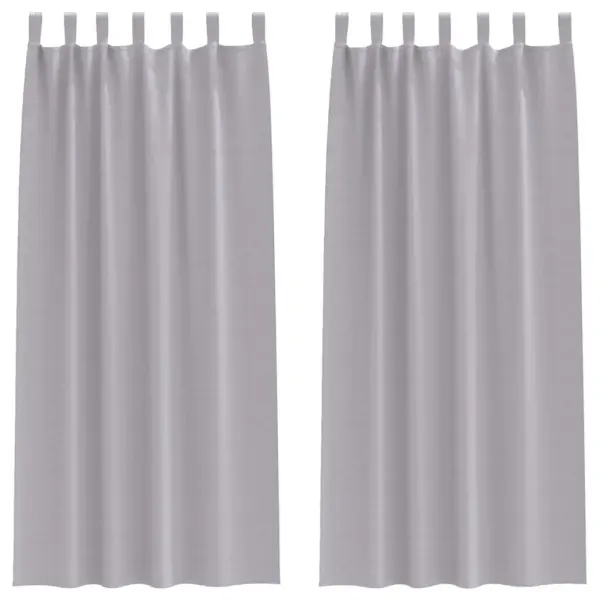 Pimendavad kardinad, 2 tk, metallhall polüester, 260 x 140 cm – 2