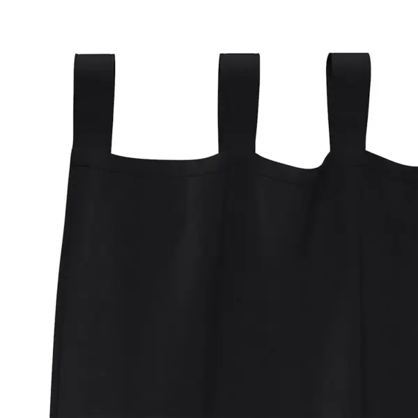 Pimendavad kardinad 2 tk, must polüester, 225 x 140 cm – 5