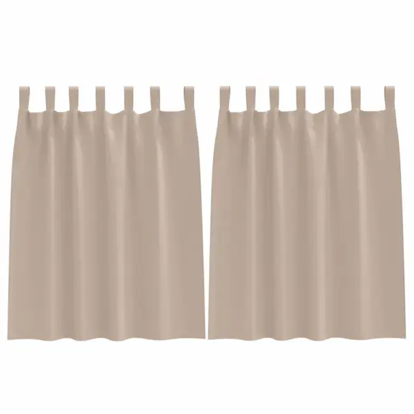 Pimendavad kardinad 2 tk, pruunikashall polüester, 140 x 140 cm – 2