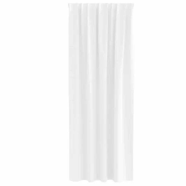 Pimendavad kardinad 2 tk, puhas valge polüester, 245 x 140 cm – 4