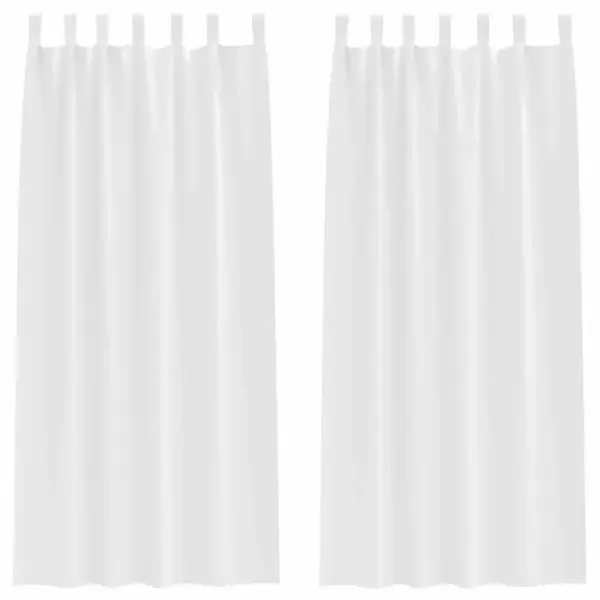 Pimendavad polüestrist kardinad kolmekordse koega, 2 tk, puhas valge, 260 x 140 cm – 2
