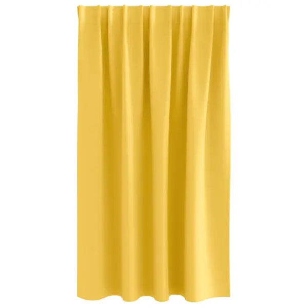 Pimendavad kardinad rõngastega, sinepikollane, 2 tk, 140 x 140 cm - 4