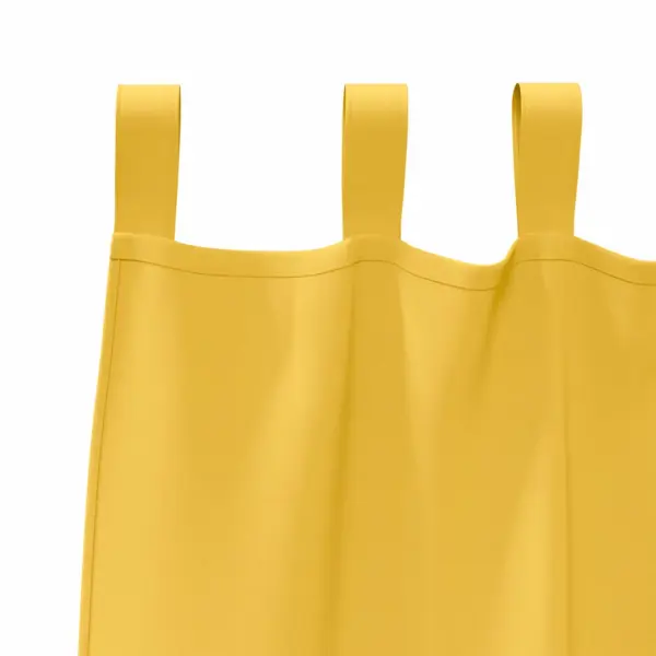 Pimendavad kardinad 2 tk, sinepikollane polüester, 225 x 140 cm – 5