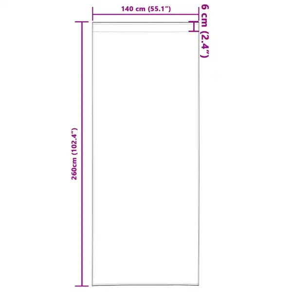 Pimendavad kardinad rõngastega, 2 tk, sinepikollane polüester, 260 x 140 cm – 9
