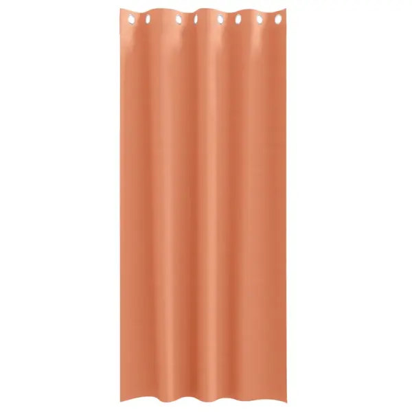 Pimendavad kardinad rõngastega, 2 tk, terrakota, 225 x 140 cm, polüester – 4