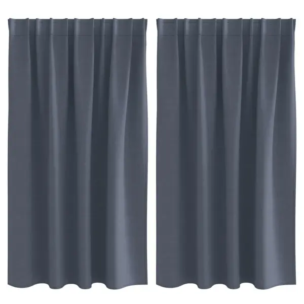 Pimendavad kardinad, antratsiit, 140 x 140 cm, polüester, 2 tk – 2