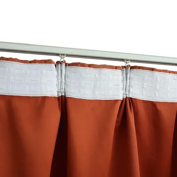 Pimendavad kardinad metallkonksudega, roostevärvi, 2 tk, 140 x 245 cm – 4