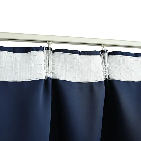 Pimendavad kardinad metallkonksudega, sinine, 2 tk, 140 x 175 cm - 4