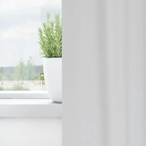 Pimendavad kardinad rõngastega, 2 tk, kahvatu hall, 260 x 140 cm, polüester – 3
