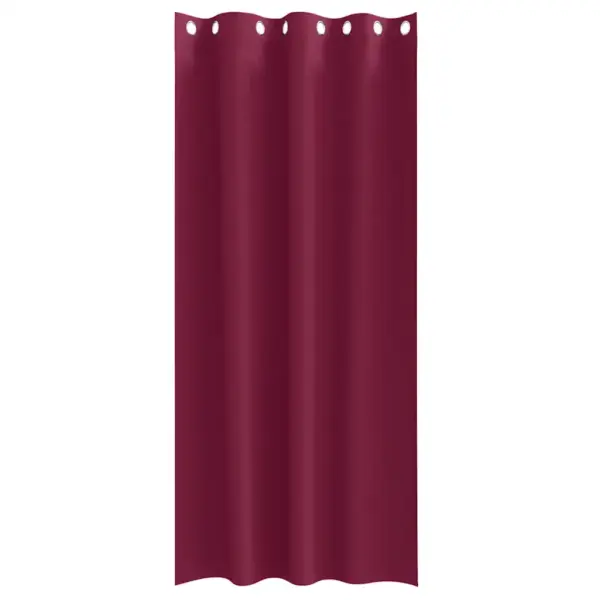Pimendavad kardinad rõngastega, veinpunane, 2 tk, 245 x 140 cm, polüester – 4