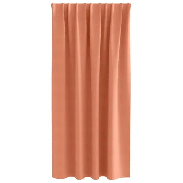 Pimendavad kardinad rõngaste ja konksudega, terrakota, 2 tk, 175 x 140 cm, polüester – 4